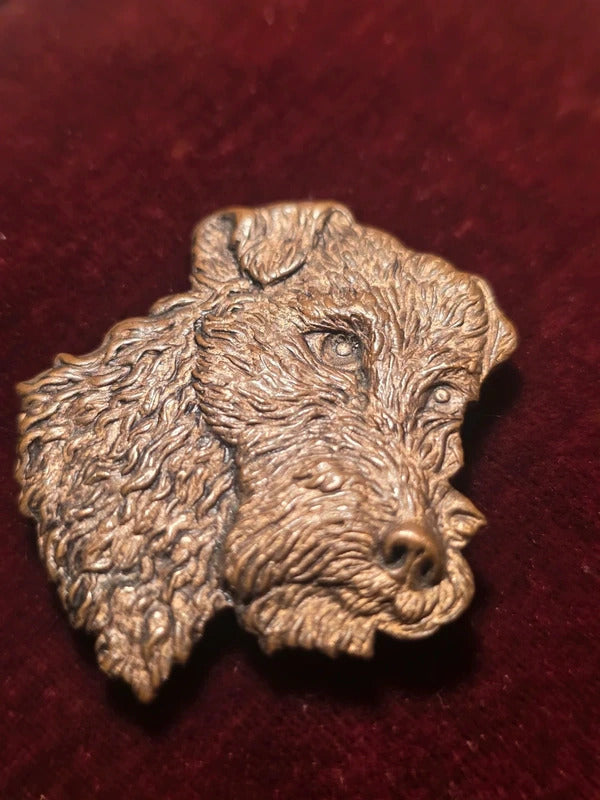 Art Deco Brass Dog Brooch – c. 1920s–1930s