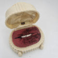 Vintage 9ct gold Diamond and silver eternity ring
