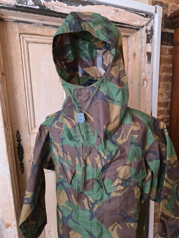 Vintage Camo Pullover Jacket Hooded Smock Festival Military Style