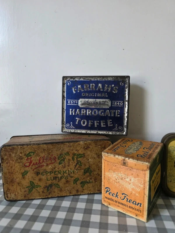 Vintage Advertising Tin Job Lot – Peek Frean, Boots, Farrah’s, Player’s Tobacco