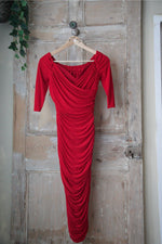 Load image into Gallery viewer, Vintage 1950s style dress original Laura Byrnes 2015 evening wiggle UK8
