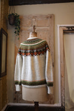 Load image into Gallery viewer, Vintage 1970s fairisle cardigan  - button down -  wool
