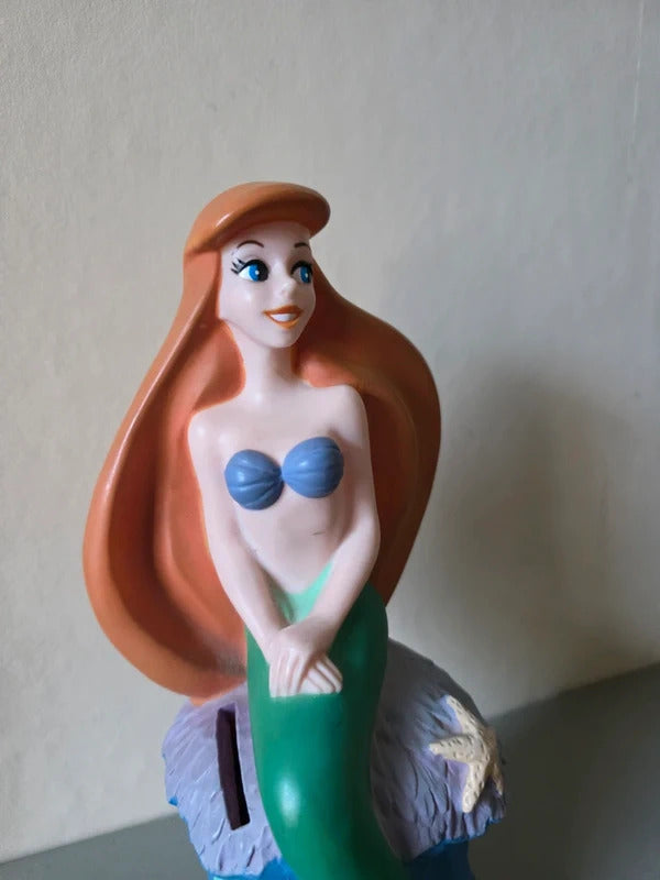 Original Disney Ariel money box, late 1980s / early 1990s.
