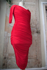 Load image into Gallery viewer, Vintage 1950s style dress original Laura Byrnes 2015 evening wiggle UK8
