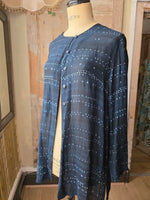 Load image into Gallery viewer, Paul Costelloe Dressage Navy Linen Mix Shirt jacket
