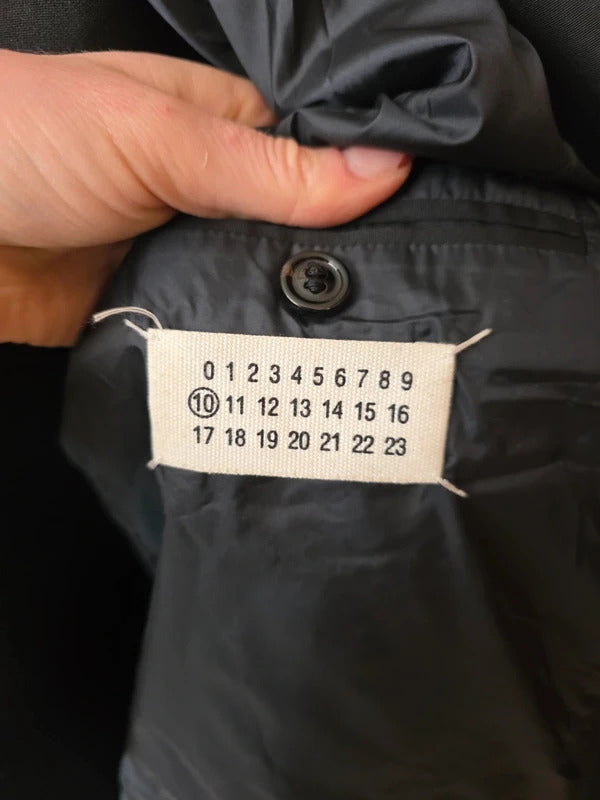 Maison Martin Margiela Jacket MM10– Black Zip Front Utility Coat – Made in Italy