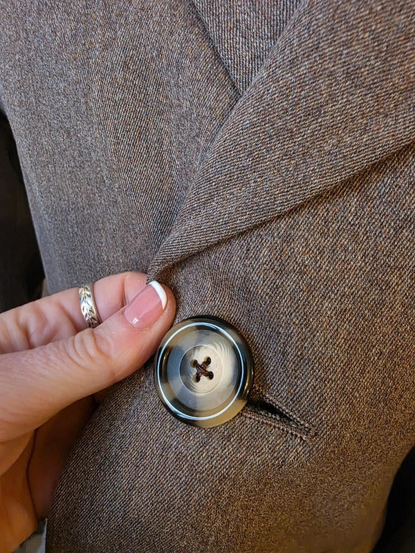 Vintage 1960s single breasted worsted savil row style coat