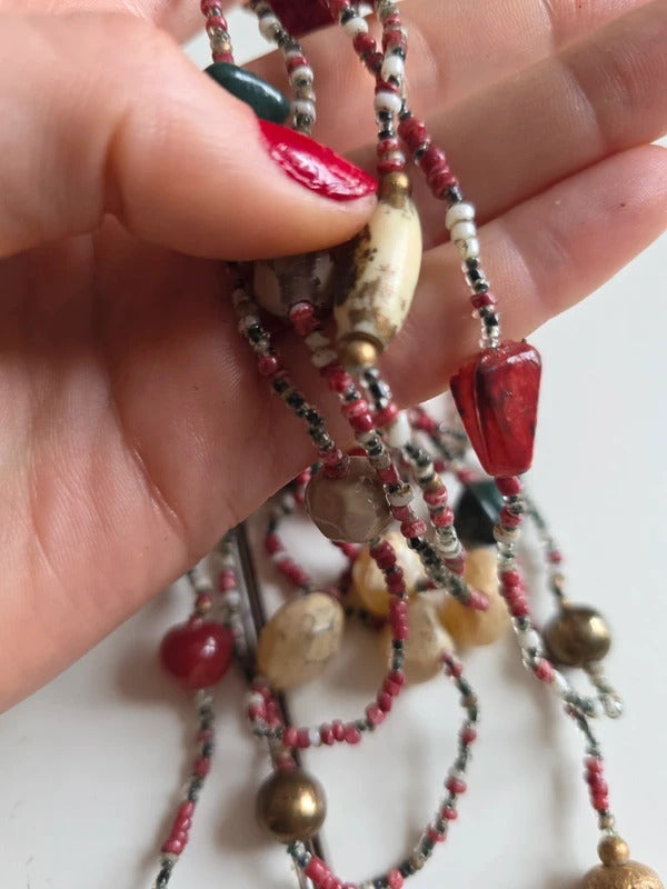 Vintage 1920s 1930s Neiger Brothers Beaded Necklace – Art Deco Czech Glass