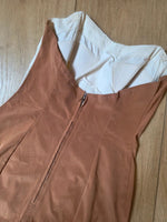 Load image into Gallery viewer, Vintage 1950s two-tone swimsuit strapless embroidered pin-up bathing suit
