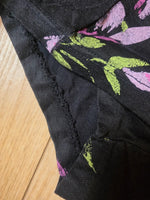 Load image into Gallery viewer, Vintage 1940s/50s jantzen black floral swimsuit pin-up bombshell
