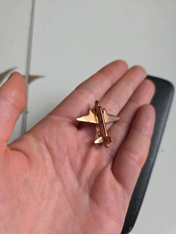Vintage WW2 Sweetheart Brooch – Aeroplane Pin