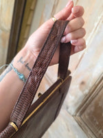 Load image into Gallery viewer, Vintage 1930s Lederer Handbags Russell &amp; Bromley Genuine Snakeskin Bag
