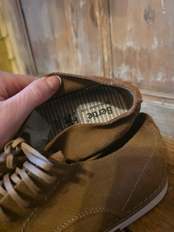 Bertie Basil lace up brogue Shoes – Brown uk8