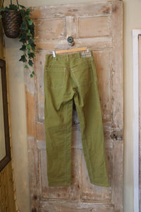 Vintage Y2K Green Burberry trousers - cotton denim UK8