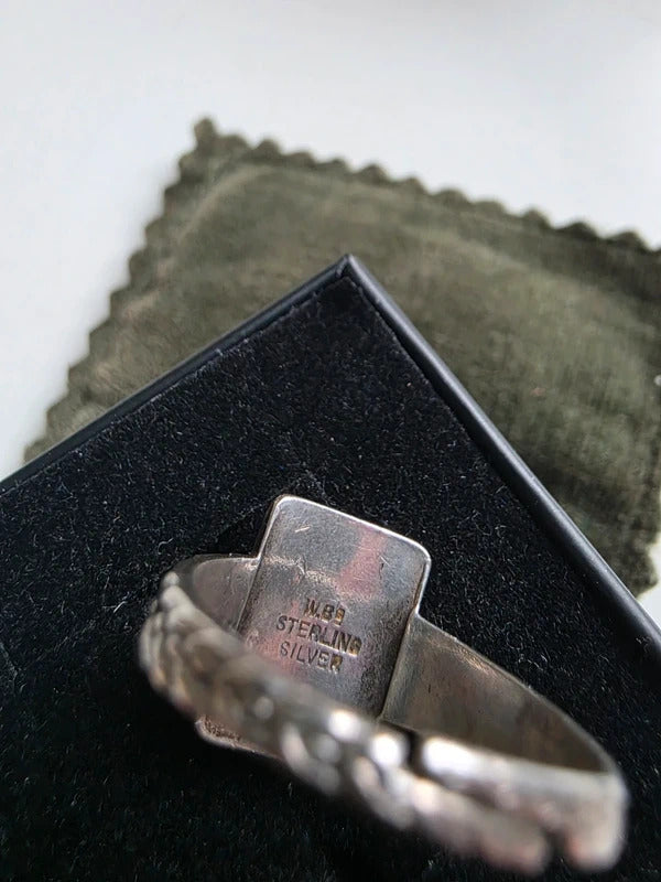 Vintage Mid-Century Men’s Sterling Silver Adjustable Ring