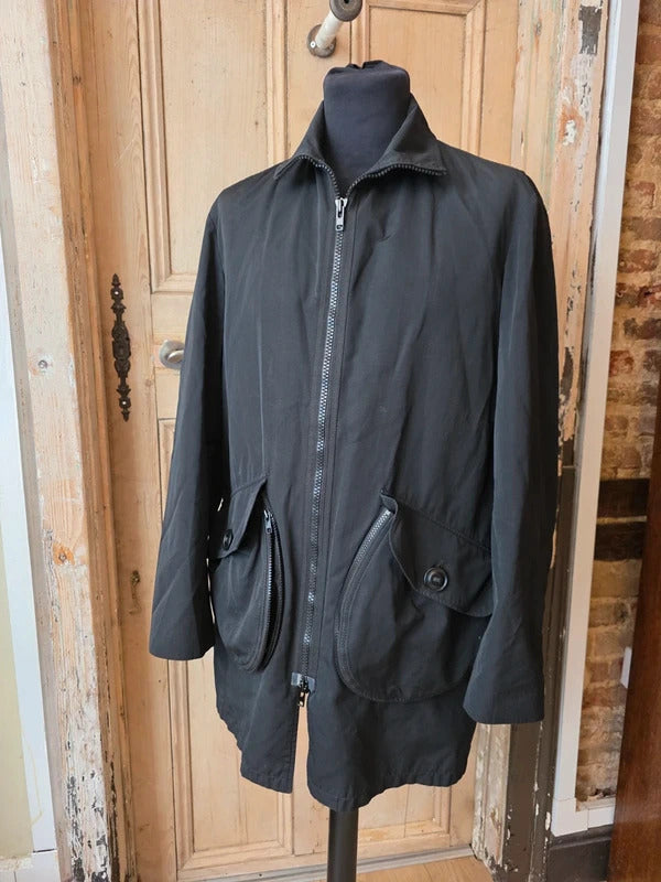 Maison Martin Margiela Jacket MM10– Black Zip Front Utility Coat – Made in Italy