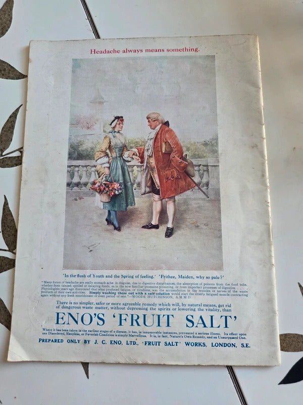 Antique 1911 The Play Pictorial Magazine Fanny's First Play No 114