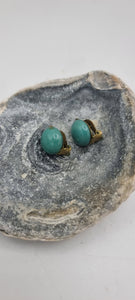 Vintage 1930s clip on  peaking glass earrings