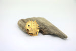 Load image into Gallery viewer, 1960s Dress Clip - Vintage Novelty Puffer Fish - Gold Tone
