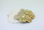 Load image into Gallery viewer, Clip on - statement floral Earrings - 1960s jewellery - Retro Mod
