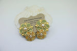 Load image into Gallery viewer, Clip on - statement floral Earrings - 1960s jewellery - Retro Mod
