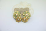Load image into Gallery viewer, Clip on - statement floral Earrings - 1960s jewellery - Retro Mod

