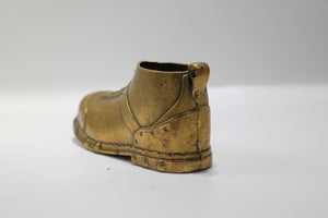 Vintage 1940s brass boot novelty hiking