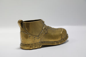 Vintage 1940s brass boot novelty hiking