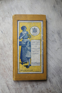 Vintage cook book early 20th century cooking kitchenalia prop display