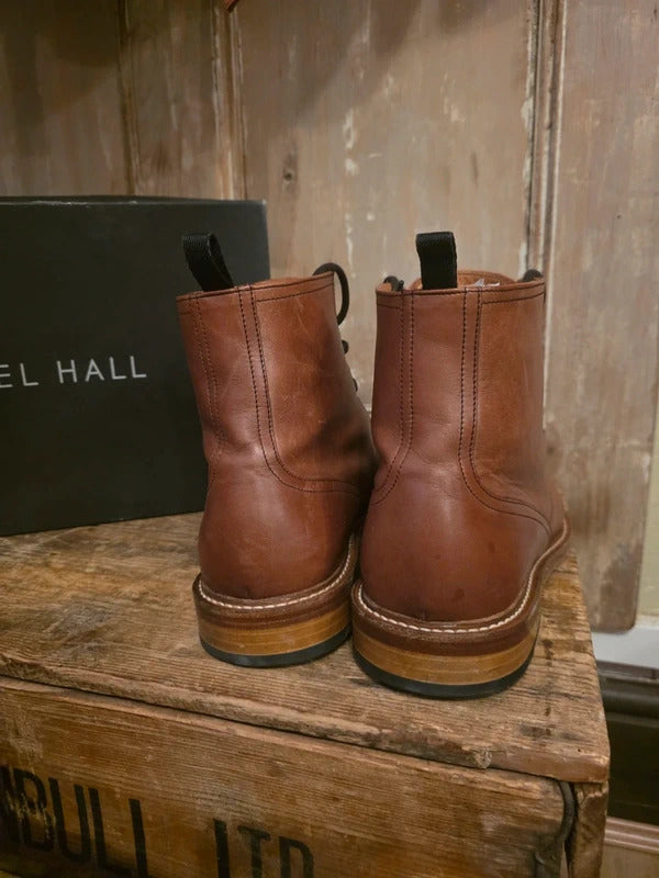 Nigel Hall Leather Lace-Up Boots uk8