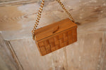 Load image into Gallery viewer, Vintage 1940s-early 1950s wooden bamboo box - tiki bag
