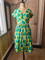 Load image into Gallery viewer, Vintage 1950s Cotton Fit And Flare Dress UK 8/10
