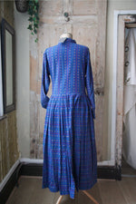 Load image into Gallery viewer, Vintage 1980s indian cotton woven embroidery dress - Monsoon - UK14
