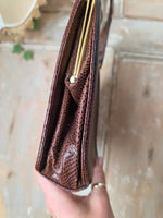 Load image into Gallery viewer, Vintage 1930s Lederer Handbags Russell &amp; Bromley Genuine Snakeskin Bag
