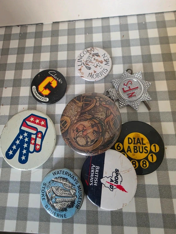 Vintage Pin Badge Job Lot – 1970s 80s 90s Mixed Collectable Badges