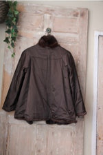 Load image into Gallery viewer, Vintage 1950s dark Mink sleek fur coat - original swing - brown mink
