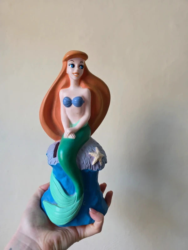 Original Disney Ariel money box, late 1980s / early 1990s.