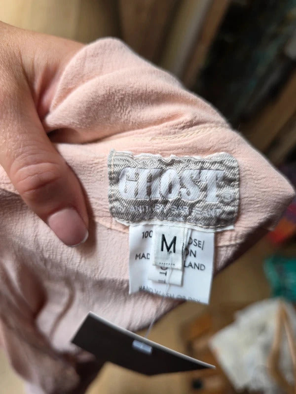 Vintage Ghost Pastel Pink Sailor Collar Blouse