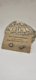 Load image into Gallery viewer, Vintage 1930s rhinestone clip screw on earrings
