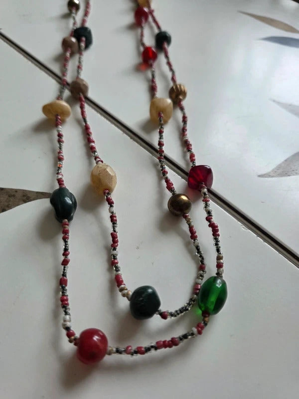 Vintage 1920s 1930s Neiger Brothers Beaded Necklace – Art Deco Czech Glass