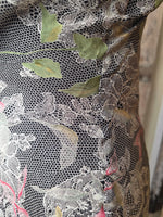 Load image into Gallery viewer, Vintage Y2K Slip Bias Dress – Floral Lace Print – UK 12
