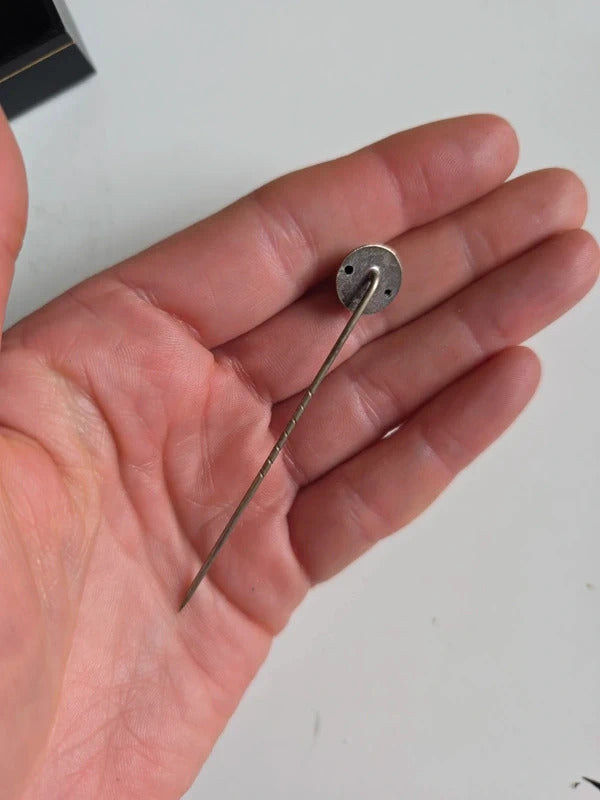 Antique Victorian Silver Football Stick Pin