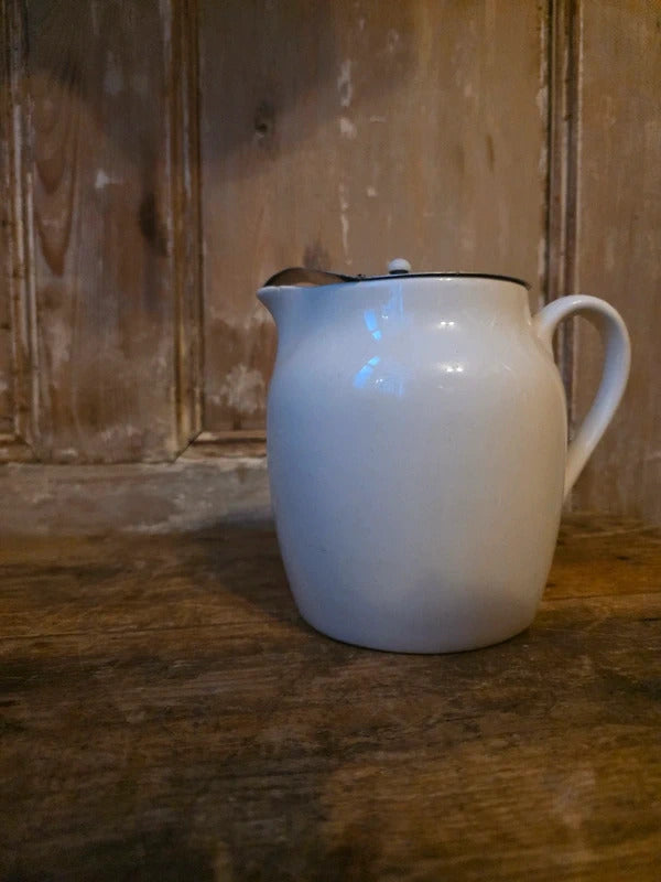 Vintage 1930s Gibson’s English Ironstone Jug with Lid