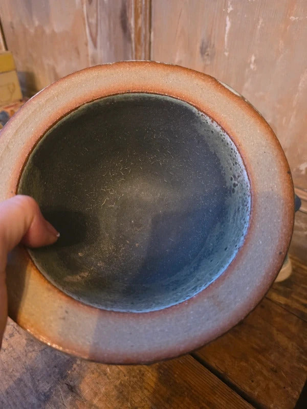 Vintage Mid-Century Studio Pottery Pestle & Mortar