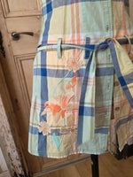 Load image into Gallery viewer, Vintage Y2K Kaporal Cotton Shirt Dress | Embroidered Plaid Mini | Preppy | UK8

