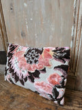 Handmade Moroccan Upcycled Fabric Makeup Bag – Velvet Pouch