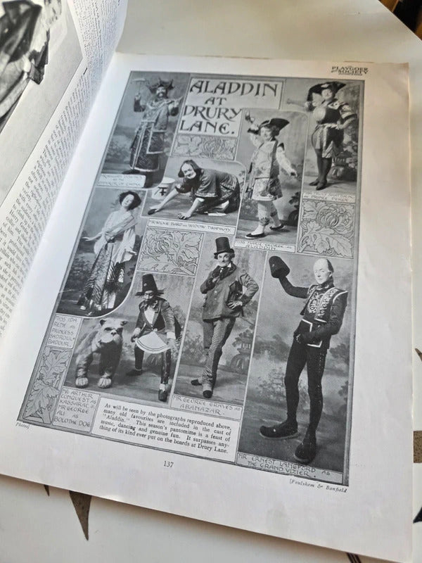 Antique 1909 Playgoer And Society Illustrated Magazine The Blue Bird Vol 1 No 4