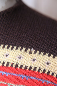 Rare vintage 1940s western wool handknit jumper - UK10