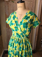 Load image into Gallery viewer, Vintage 1950s Cotton Fit And Flare Dress UK 8/10
