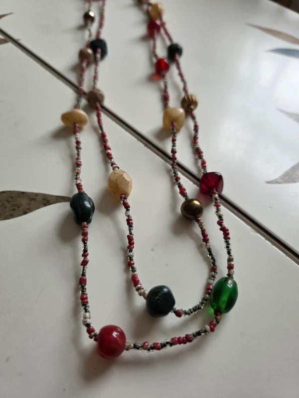 Vintage 1920s 1930s Neiger Brothers Beaded Necklace – Art Deco Czech Glass
